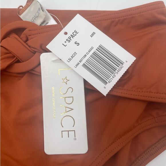 L*SPACE Bikini Bottom Lana Size Small NWT Twist High Waisted Beach Resort NWT - Picture 6 of 13